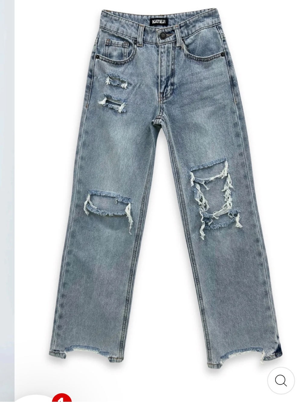 Katie J nyc TWEEN DISTRESSED DENIM JEANS NWT sz 16